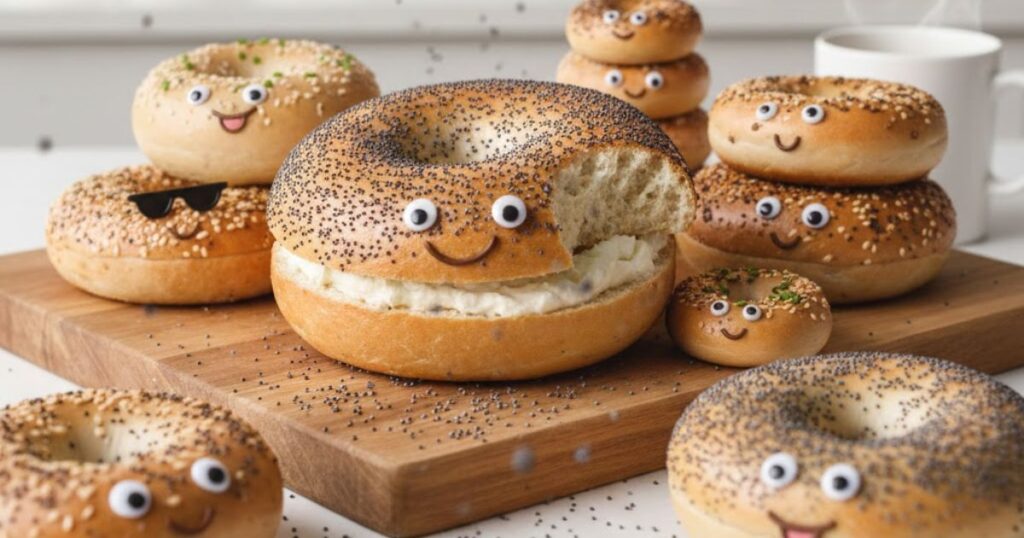 Short One-Liner Bagel Puns
