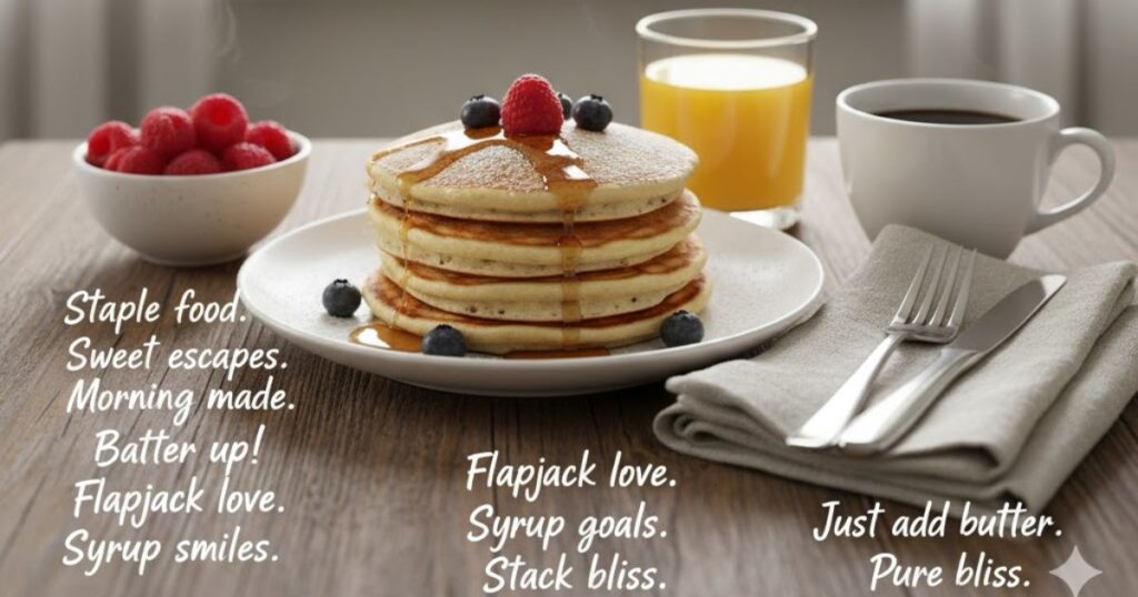Short Pancake Captions For Instagram
