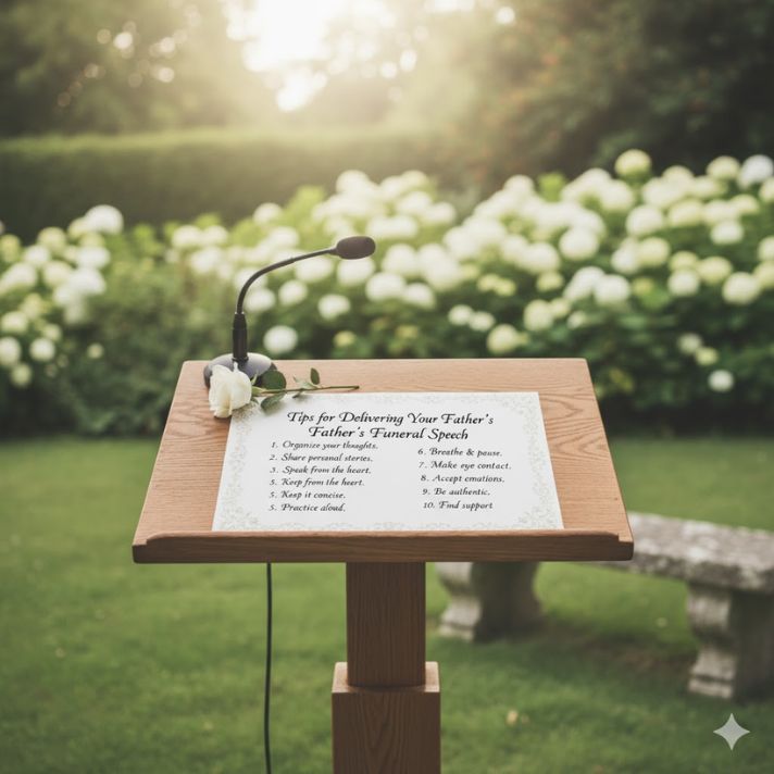 Tips for Delivering Your Father's Funeral Speech
