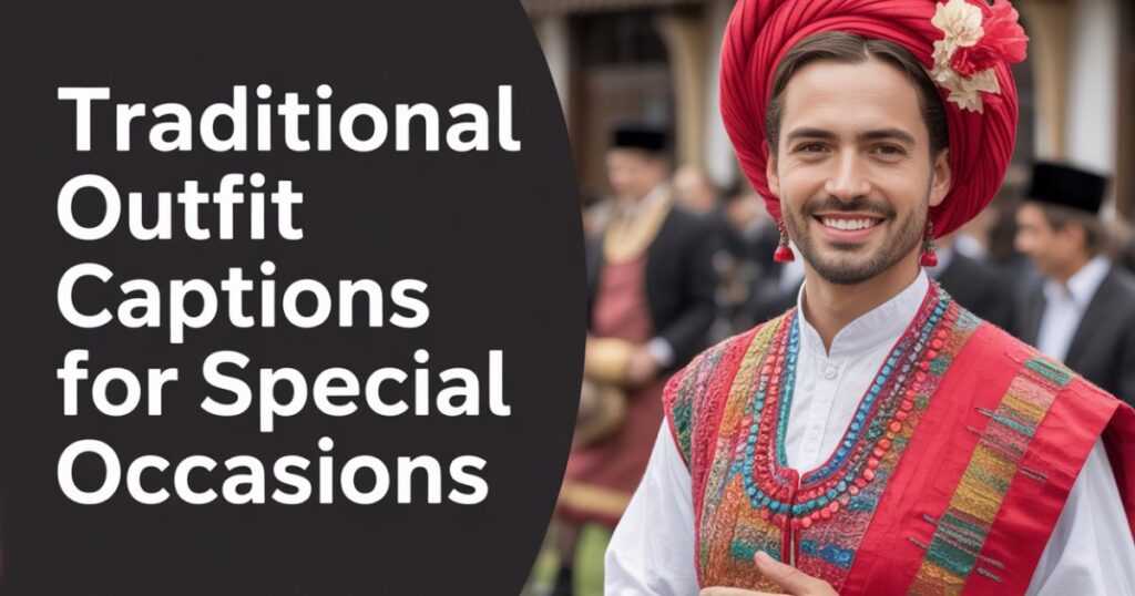 Traditional Outfit Captions for Special Occasions