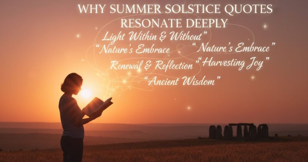 Why Summer Solstice Quotes Resonate Deeply
