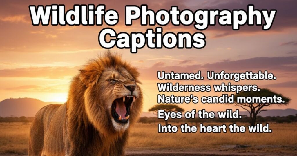 Wildlife Photography Captions
