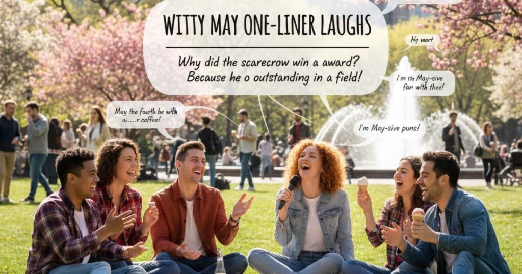 Witty May One-Liner Laughs
