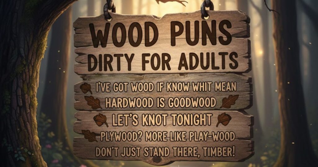 Wood Puns Dirty for Adults
