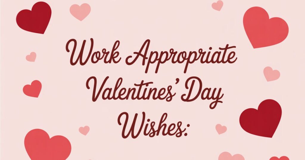 Work Appropriate Valentines Day Wishes:
