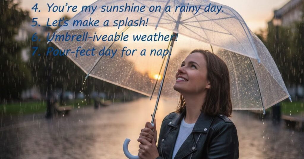 📸 Clever Rain Puns for Instagram
