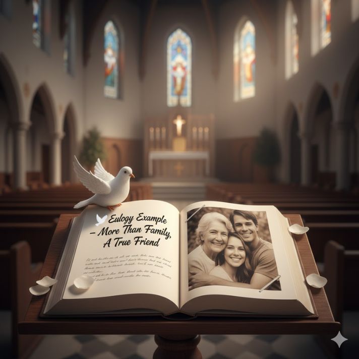 🕊️ Eulogy Example – More Than Family, A True Friend
