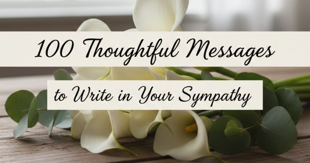 100 Thoughtful Messages to Write in Your Sympathy Card