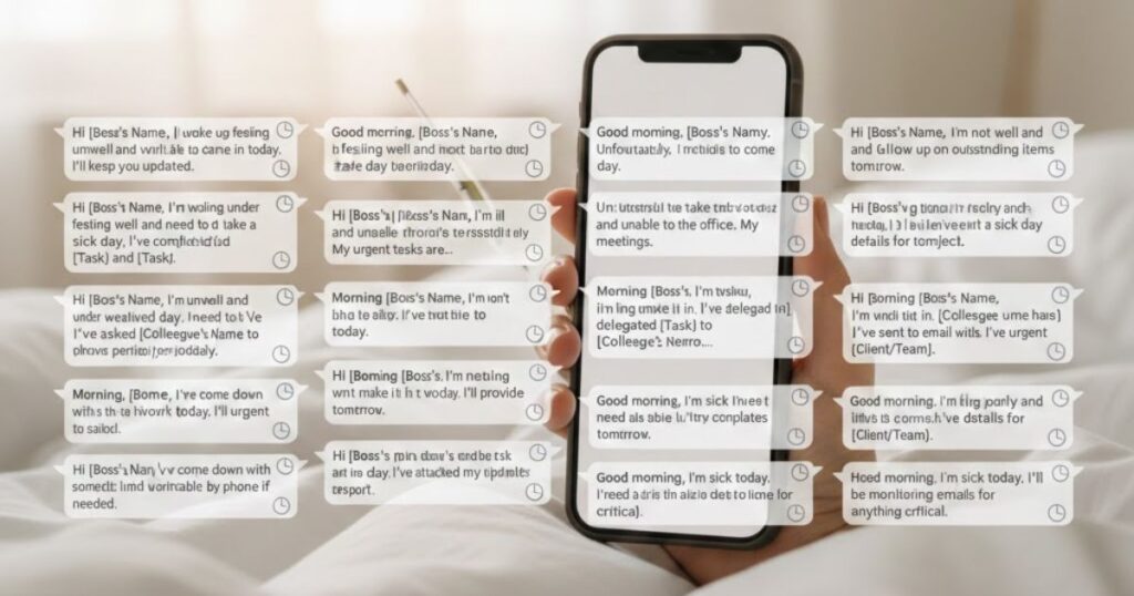 15 text message examples to send your boss when illness strikes
