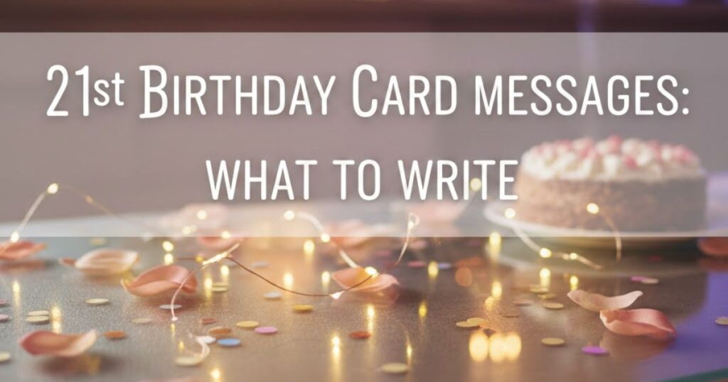 21st Birthday Card Messages: What To Write
