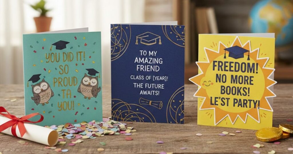 3 Celebratory Graduation Cards for Friends
