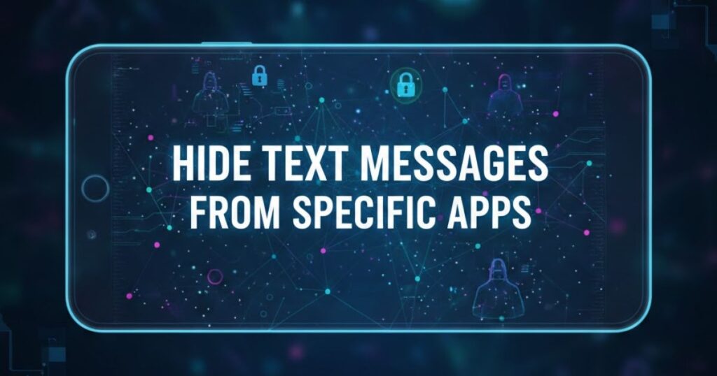 3. Hide Text Messages From Specific Apps
