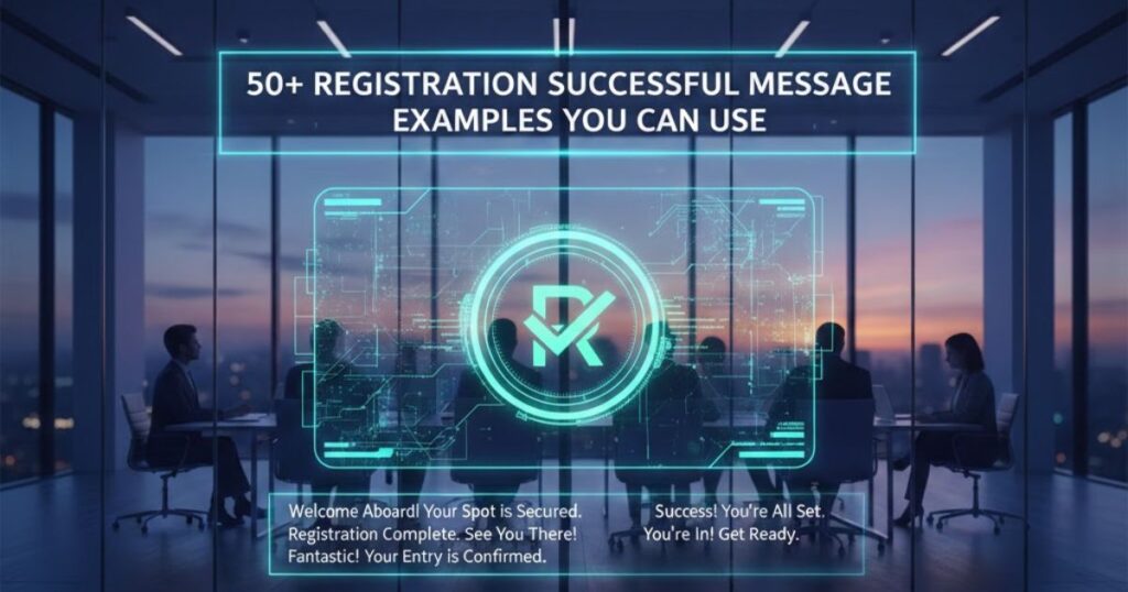 50+ Registration Successful Message Examples You Can Use
