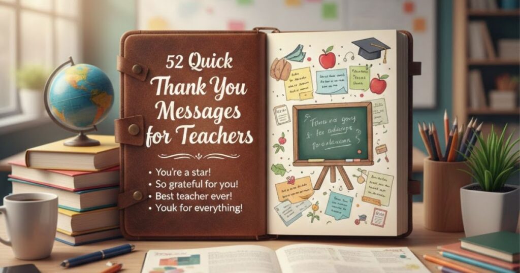 52 Quick Thank You Messages for Teachers