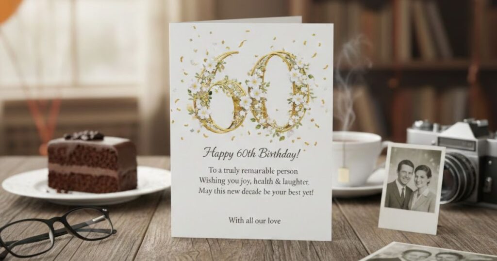 60th birthday messages: What to put in a card