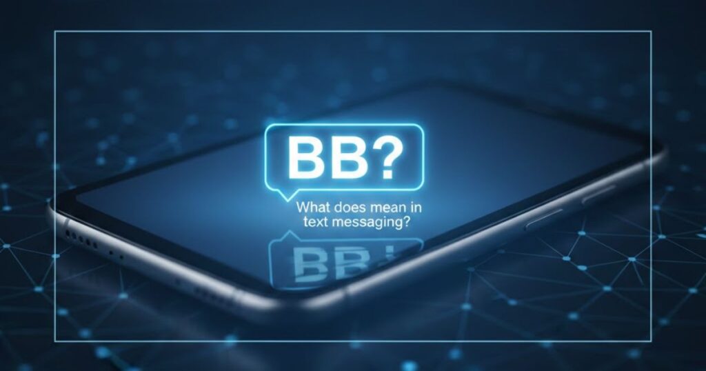 BB: What does BB mean in text messaging?