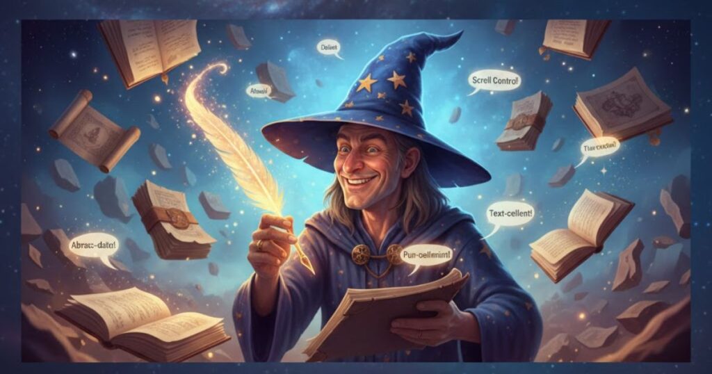 Caption Wizard Puns ✨📜
