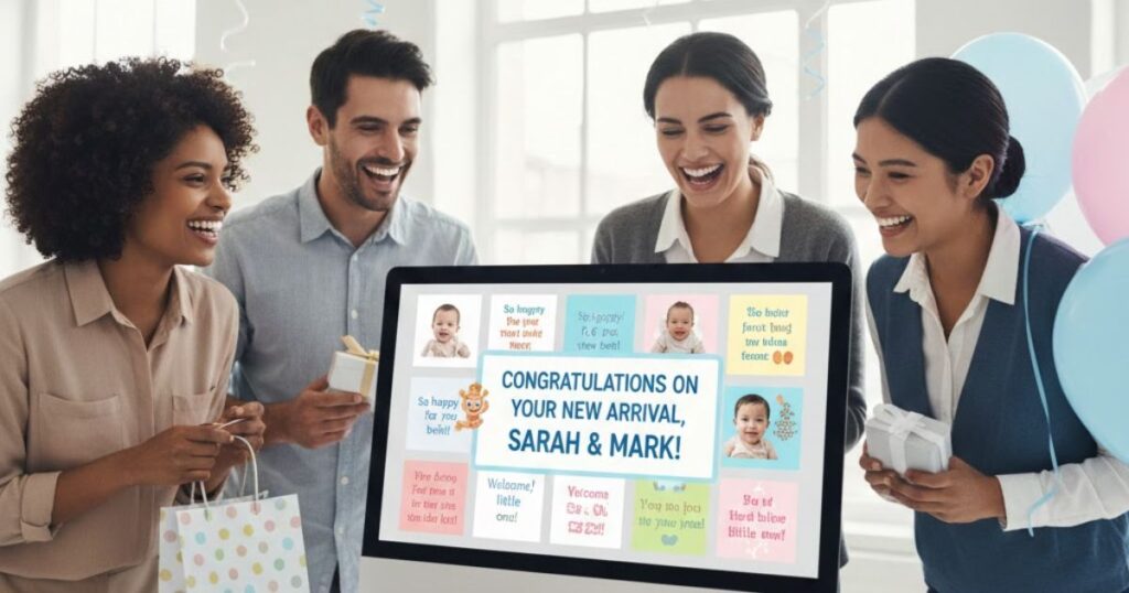 Celebrate a Coworker’s New Baby With Kudoboard
