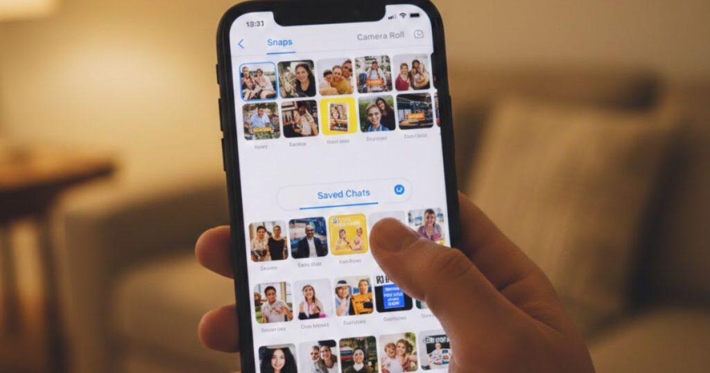 Check Saved Messages on Snapchat
