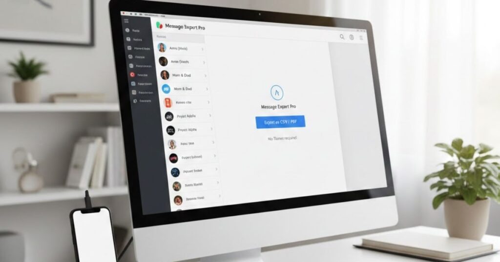 Do I need iTunes on my computer in order to export text messages?

