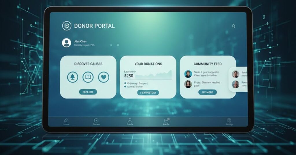 Donor portal app