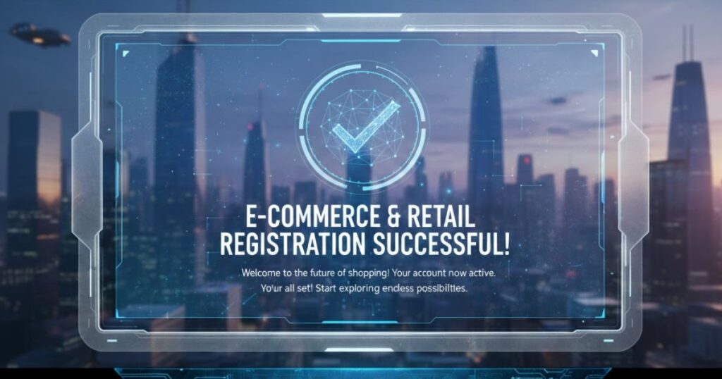 E-commerce & retail registration successful message examples
