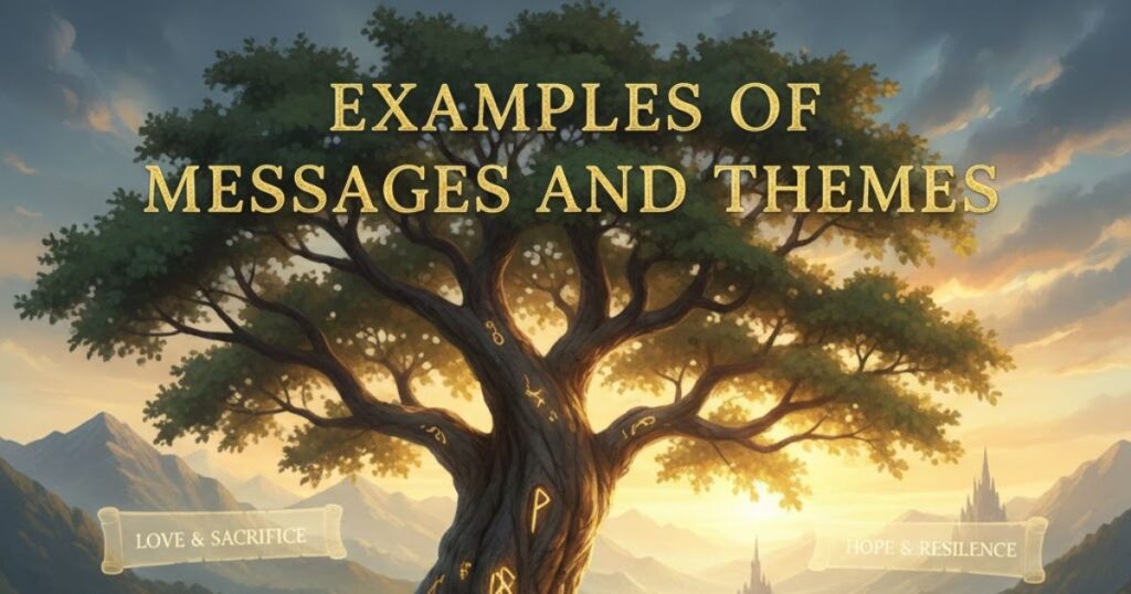 Examples of Messages and Themes in Stories.
