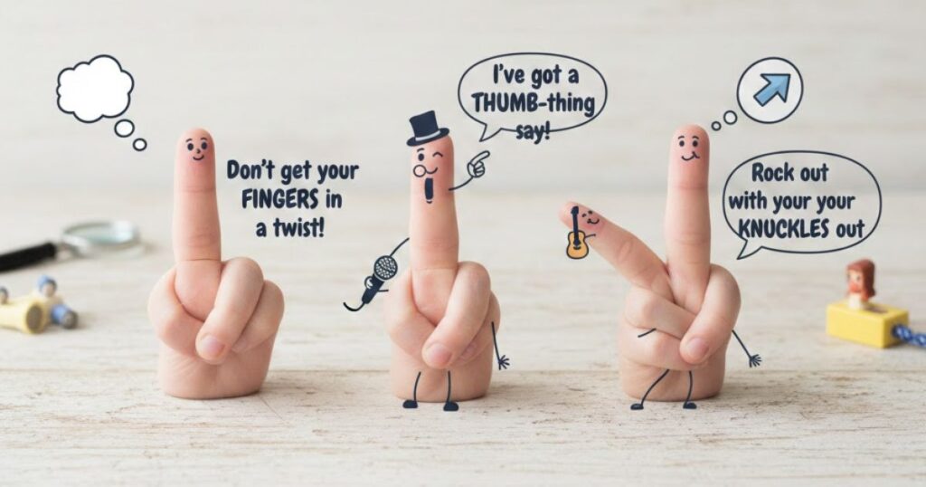 Finger Puns and Jokes for Reddit & Social Media
