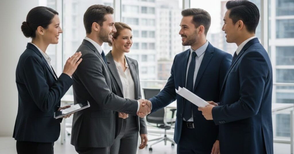 Formal Greetings to Co-workers or Acquaintances
