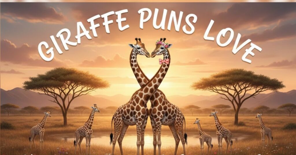 Giraffe Puns Love
