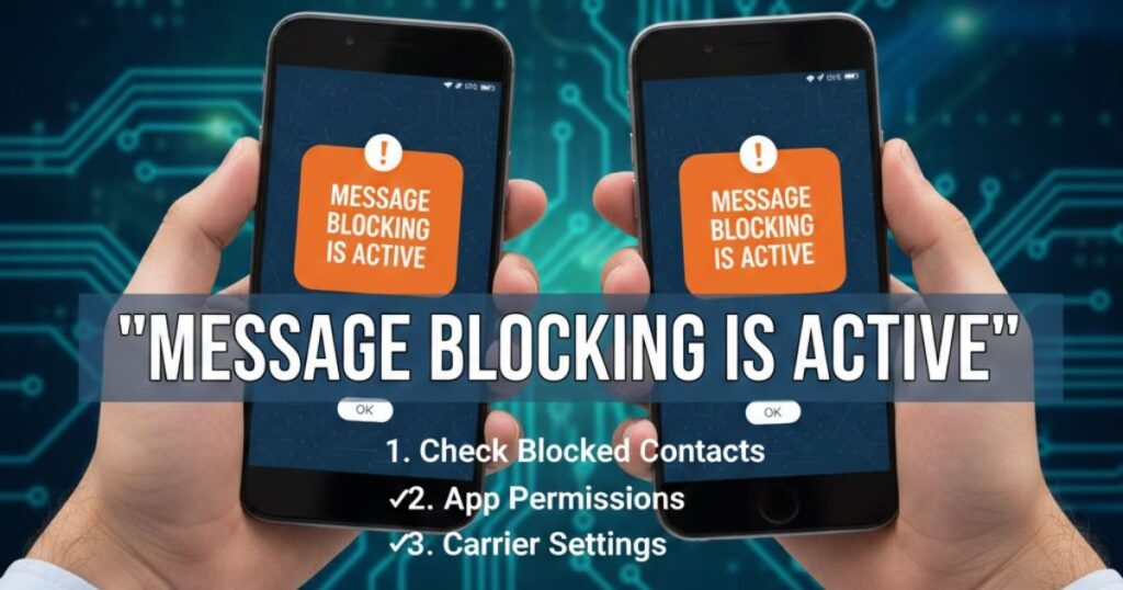 How to Fix “Message Blocking is Active” on Android and iPhone