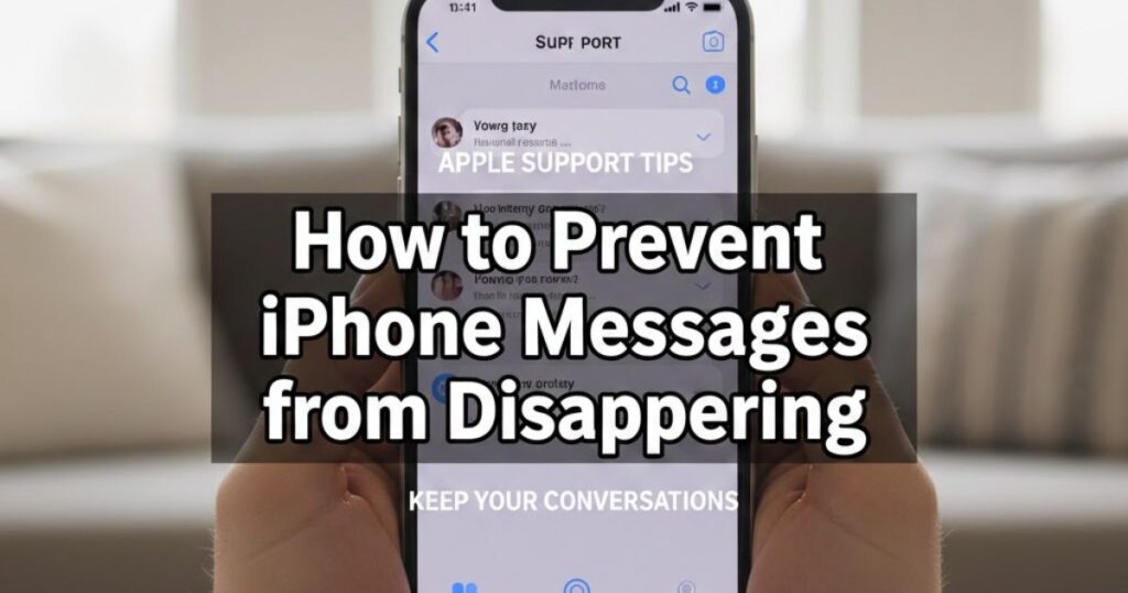 How to Prevent iPhone Messages from Disappearing