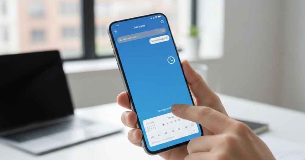 How to schedule a text on Android
