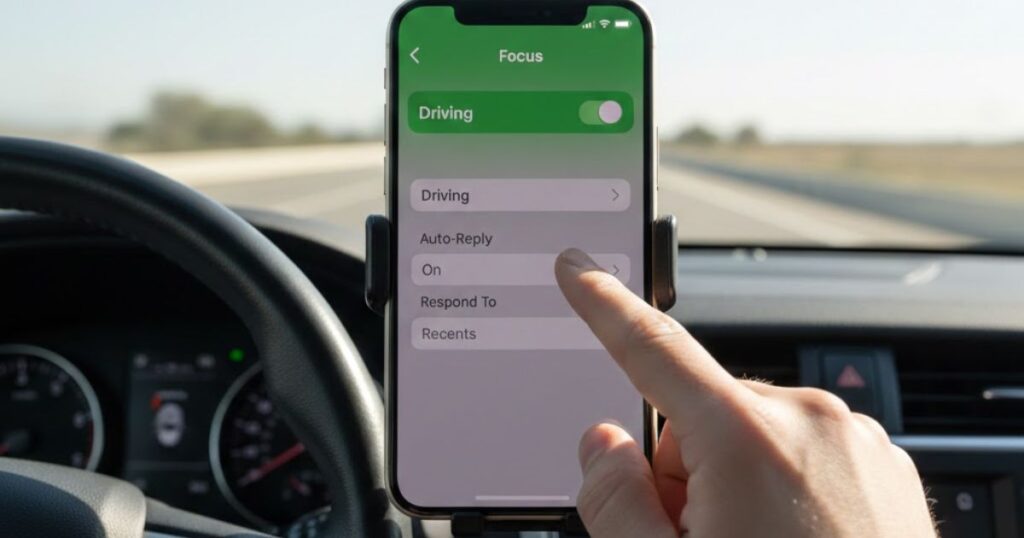 How to send auto-reply texts from your iPhone using Driving Focus mode