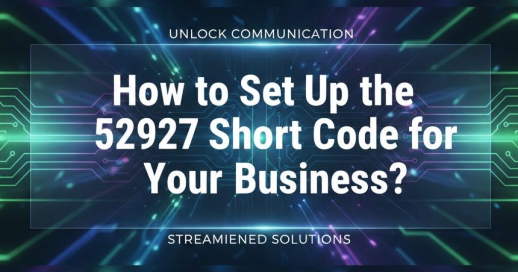 How to Set Up the 52927 Short Code for Your Business?

