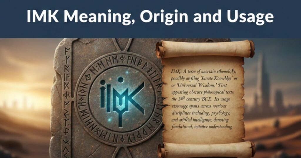 IMK Meaning, Origin and Usage