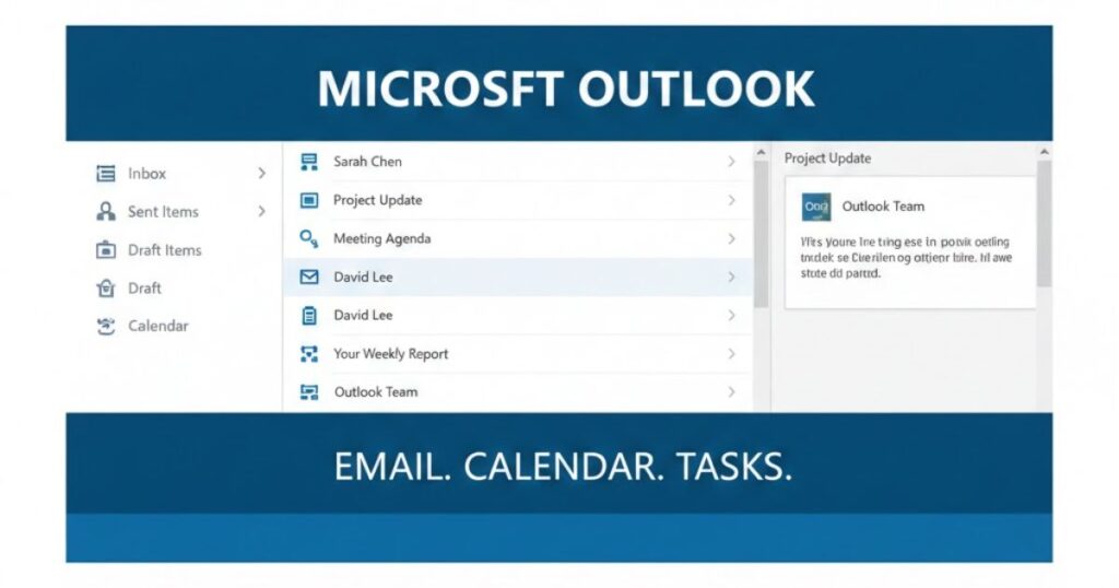 In the Outlook application:
