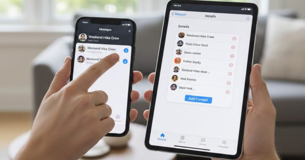 Learn how to add and remove people in group text messages on your iPhone or iPad.
