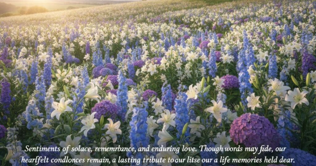 Longer funeral flower messages
