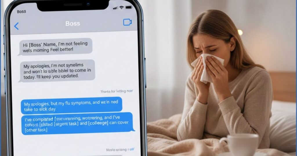 Navigating Sick Days: 15 Text Message Examples to Send Your Boss When Illness Strikes