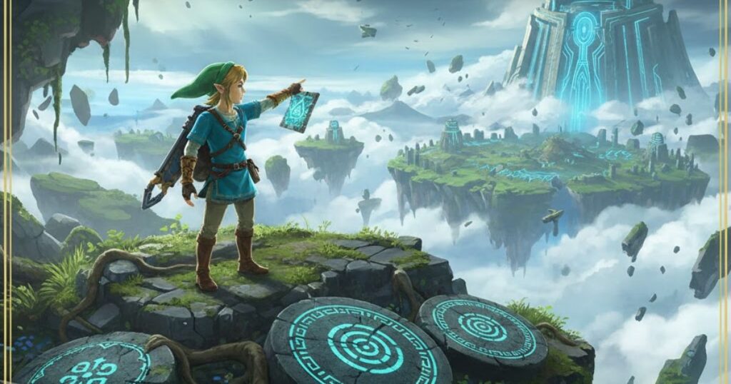 Preparing to find all Messages from an Ancient Era Tablets in Zelda Tears of the Kingdom