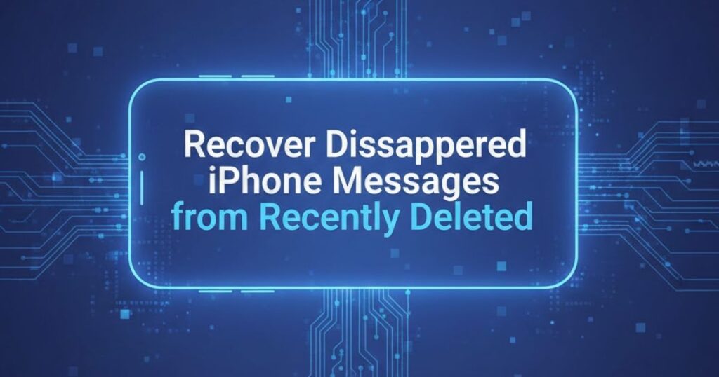 Recover Disappeared iPhone Messages from Recently Deleted