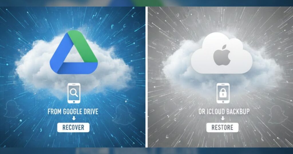 Recover Snapchat Messages from Google Drive or iCloud Backup
