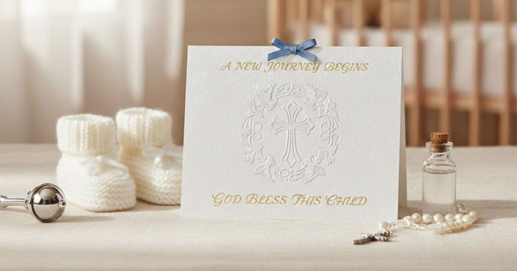 Religious christening card messages
