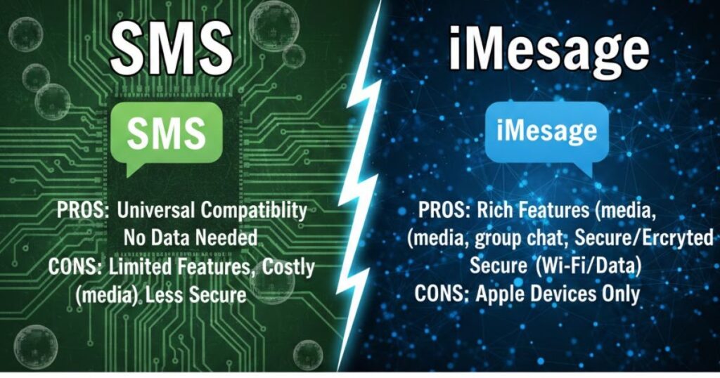 SMS vs. iMessage: Pros, Cons, and Key Differences