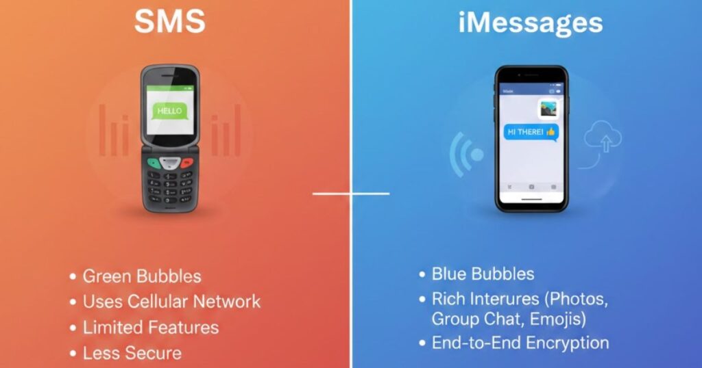 SMS vs. iMessages: Key Differences
