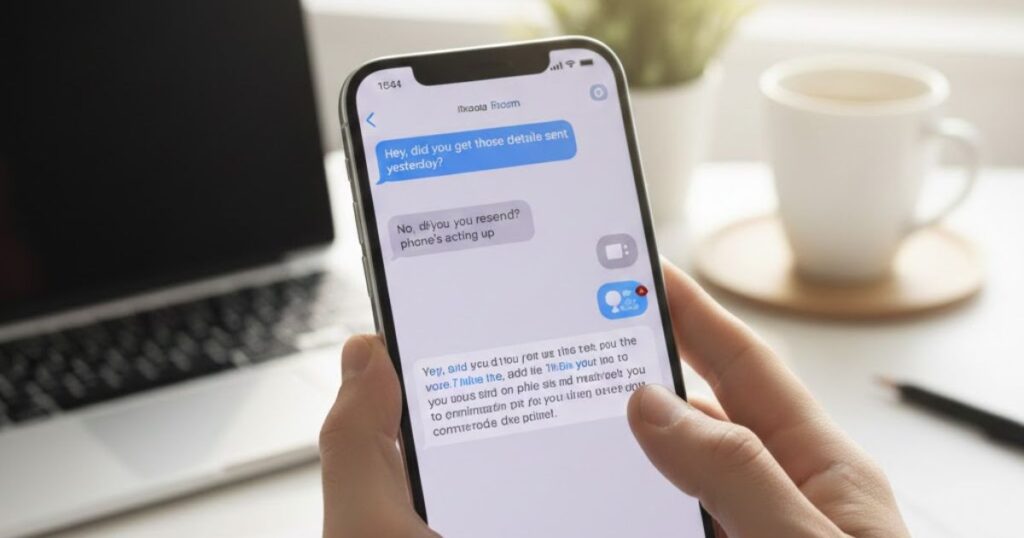 Tip 1: Take screenshots on iPhone to save text messages.