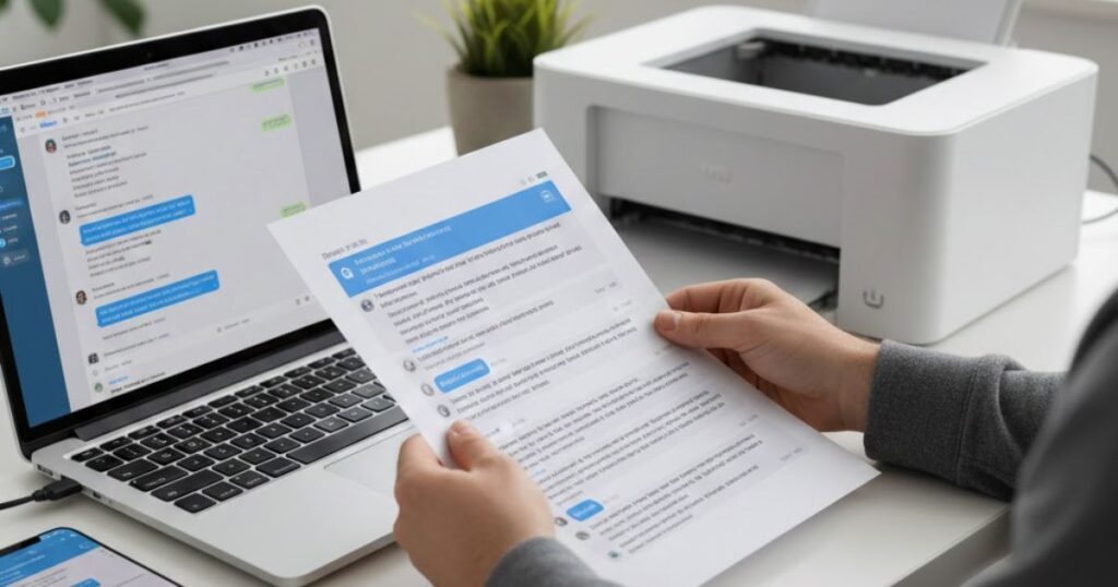 Tip 4: Print out saved iPhone text messages on your computer

