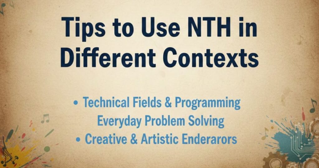 Tips to Use NTH in Different Contexts