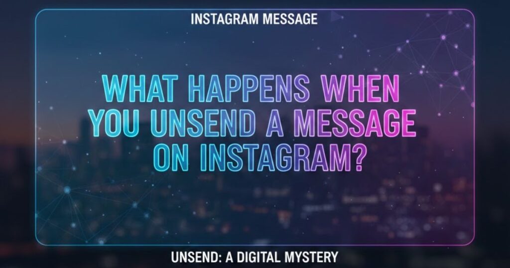 What Happens When You Unsend a Message on Instagram?
